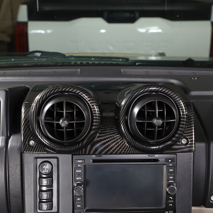 Carbon Fiber Style Central Control Airvent Trim For Hummer H2 SUV 2003-07 US 5