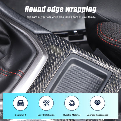 Real Carbon Fiber Console Gear Shift Panel For Subaru WRX STI VB S4 MT 2022 2024 3