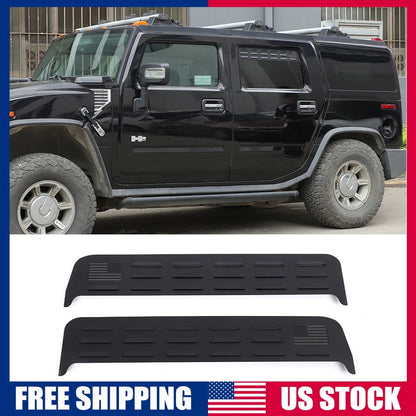 USA Flag Rear Window Vent Louver Shutter Cover Trim for Hummer H2 2003-09 US 1