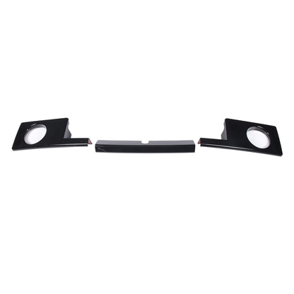 Glossy Piano Black Front Bumper Exterior Trim Cover Set For Hummer H2 2003-2009 - Styles 6-10 32