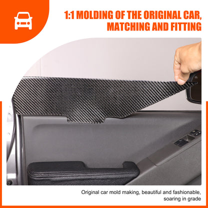 Carbon Fiber Door Armrest Side Panel Trim Sticker For Nissan Frontier 2005-2021 21
