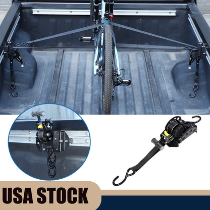 Carbon Steel Truck Bed Tie Down Ratchet Strap For Nissan Frontier 2009-2017 US 1