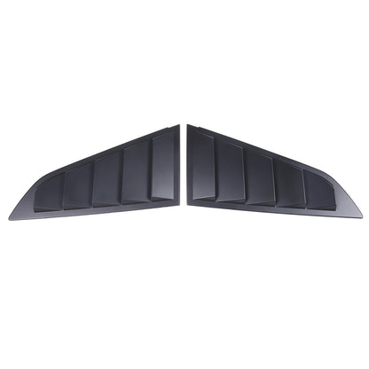 ABS Matte Black Rear Side Window Louver Shutter Trim For Corvette C7 2014-2019 7