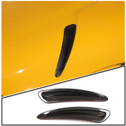 2pcs Real Carbon Fiber Side Hood Vent Covers For Toyota Supra A90 MKV 2019-24 14