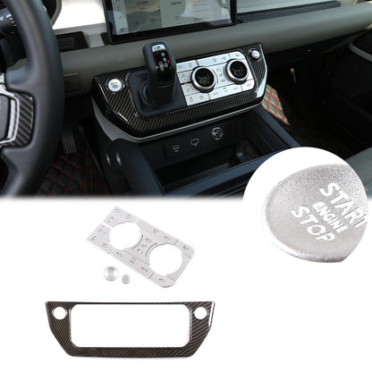 Start Stop AC Control Mode Button Sticker Kit For Land Rover Defender L663 20+ 6
