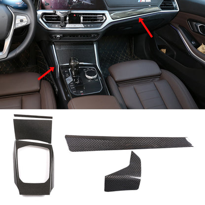 Carbon Console Dash Cover Interior Trim For BMW G20 G22 320i M340i M440i 2020-22 1