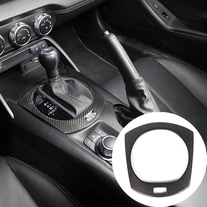 Real Carbon Fiber Center Console Gear Shift Panel trim Cover for Mazda MX-5 16+ 1