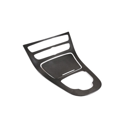 Real Carbon Fiber Center Gear Shift Panel Trim For Benz E-Class W213 2016-18 2