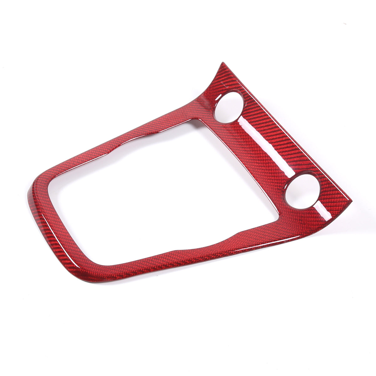 Red Carbon fiber Center Gear Shift Panel Trim Frame for Jaguar F-type 2013-22 18