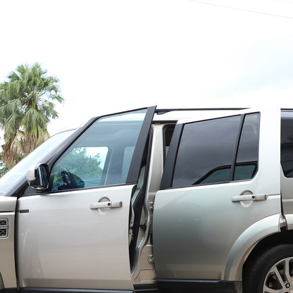 Matte Black A B Pillar Post Trim Set for Land Rover Discovery LR3 LR4 2010-16 12