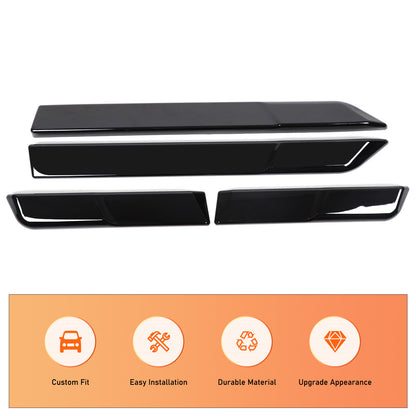 Glossy black Body Side Door Moulding Cover Trim For Toyota Land Cruiser LC250 24 19