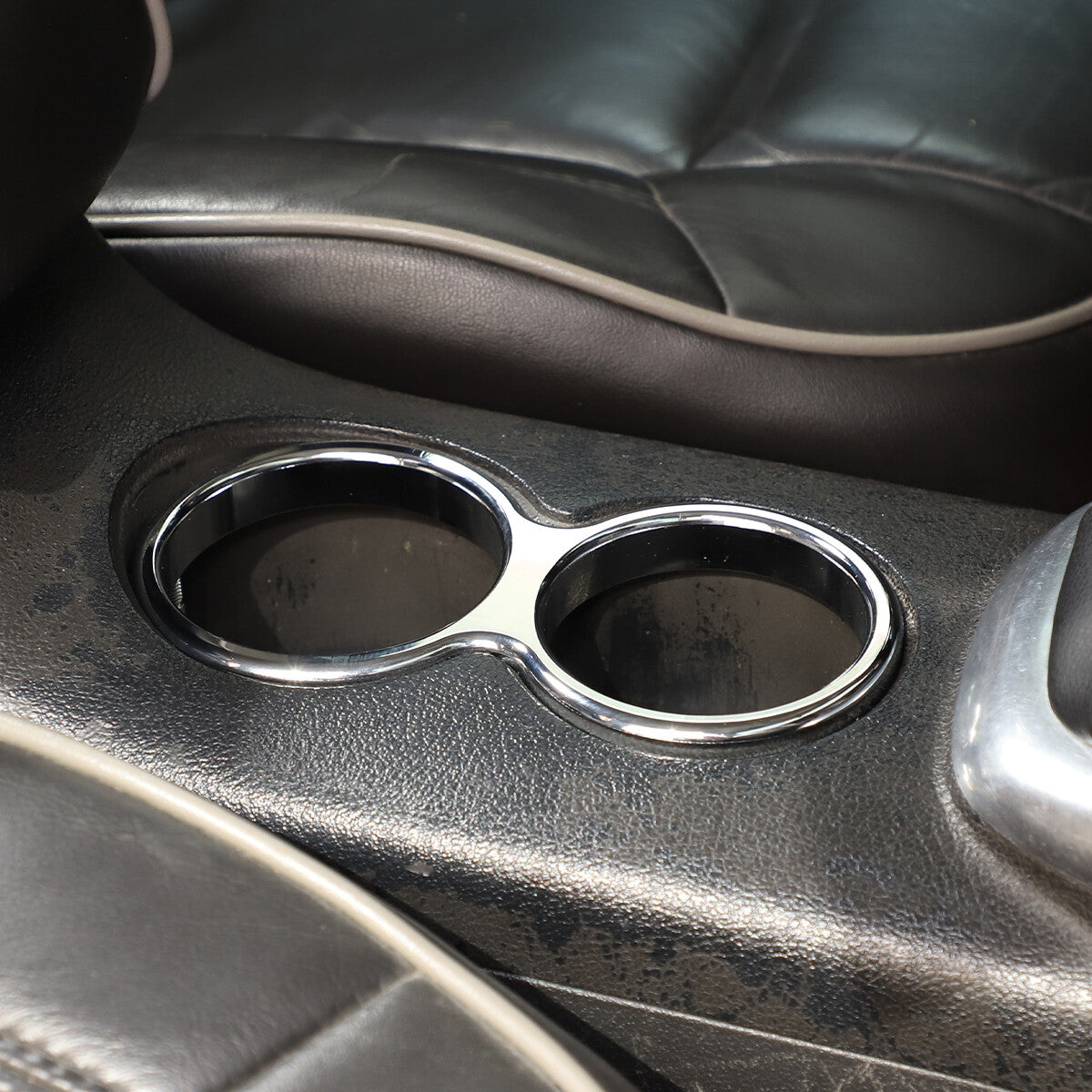 Silver Alloy Water Cup Holder Cover Trim Frame For Hummer H3 2005-09 4