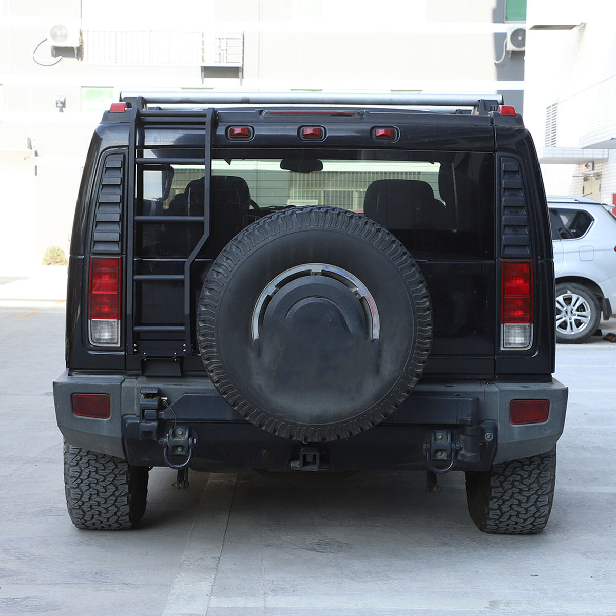 Back Rear Roof Climbing Ladder Tailgate Driver Side Rack For Hummer H2 2003-2009 10
