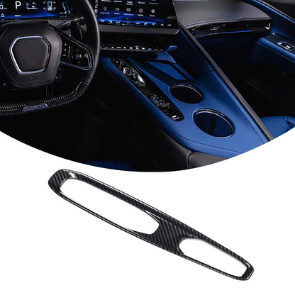 Carbon Fiber ABS Center Console Gear Shift Panel Trim Set For Corvette C8 26+ US 14