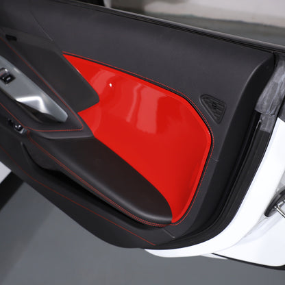Red Full Interior Set Dash Panel Decor Cover Trim Kit For Corvette C8 2020-25 - Variants 1-5 34