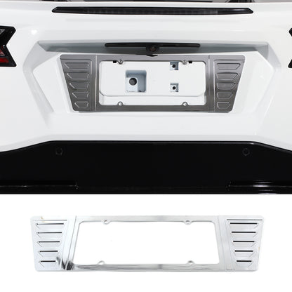 Aluminum Alloy Exterior Hood Engine License Plate Trim For Corvette C8 2020+ US - Variants 11-15 96