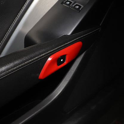 Red Interior Window Lift Door Handle Cover Trim Kit For Corvette C7 14-19 12