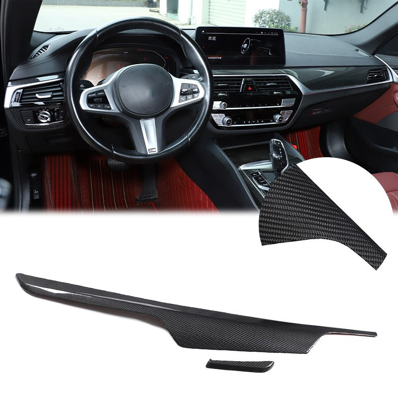 Real Dry Carbon Fiber Dashboard Trim For BMW 5 Series G30/G38 6 GT G32 2017-23 23