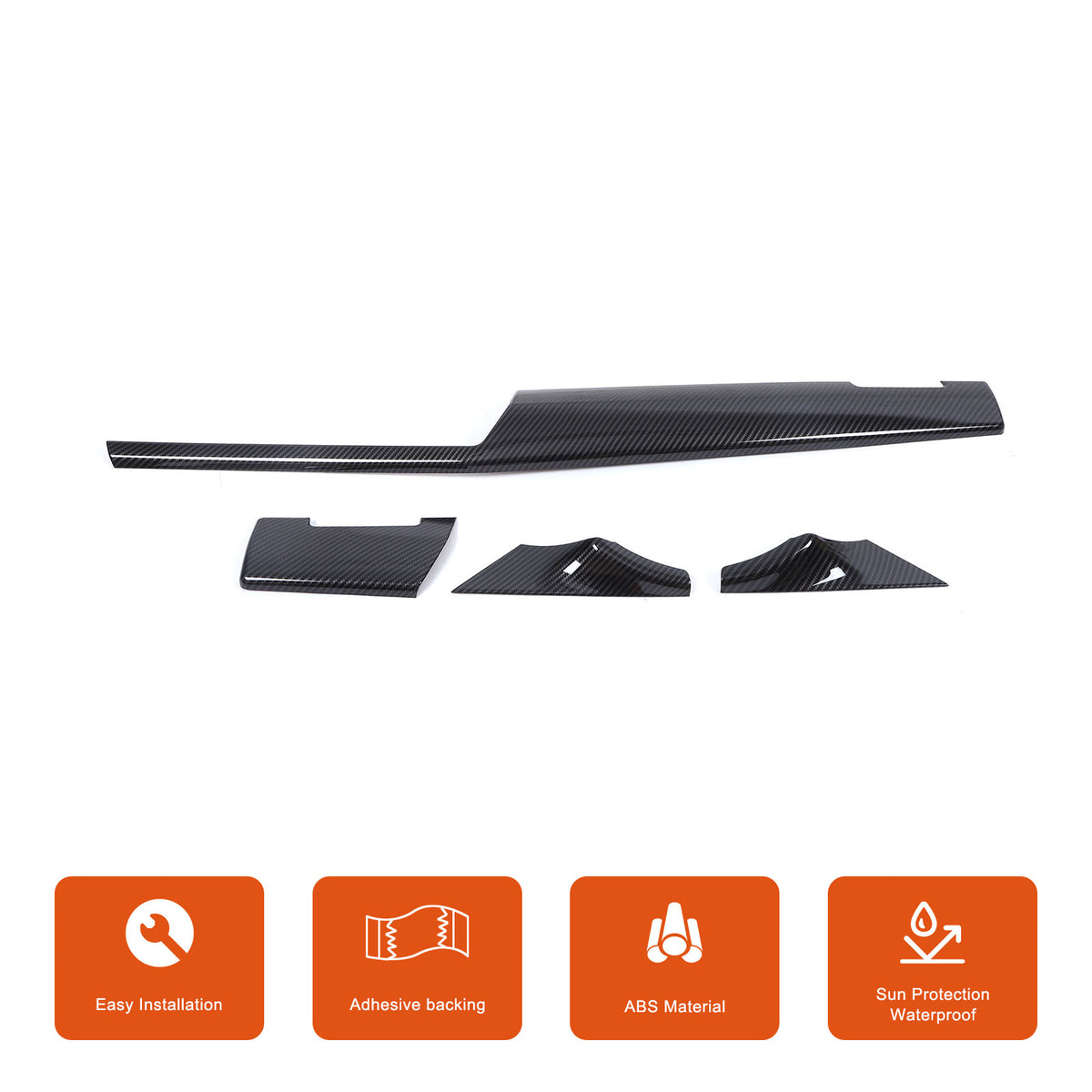 Carbon Fiber Console Dashboard Panel Trim Cover For BMW 5 Series G60 i5 24+ US 10