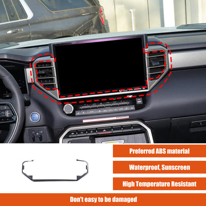 ABS Carbon Fiber Center Air Vent Panel Cover Trim For Toyota Tundra/Sequoia 23+ 12