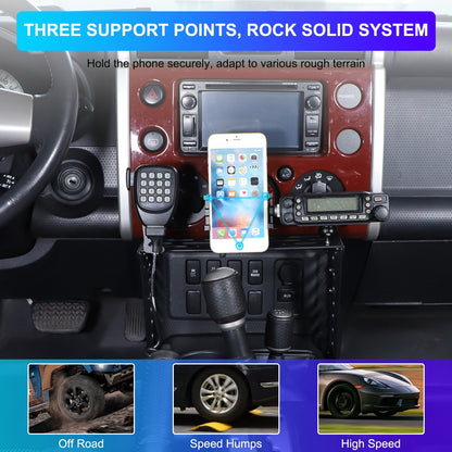 Center Console Molle Panels Digital Device Mount For Toyota FJ Cruiser 07-21 US 17