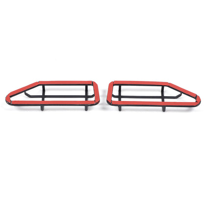 Black Steel Front Turn Signal Light Cover Trim For Honda Pilot 2003-2008 10