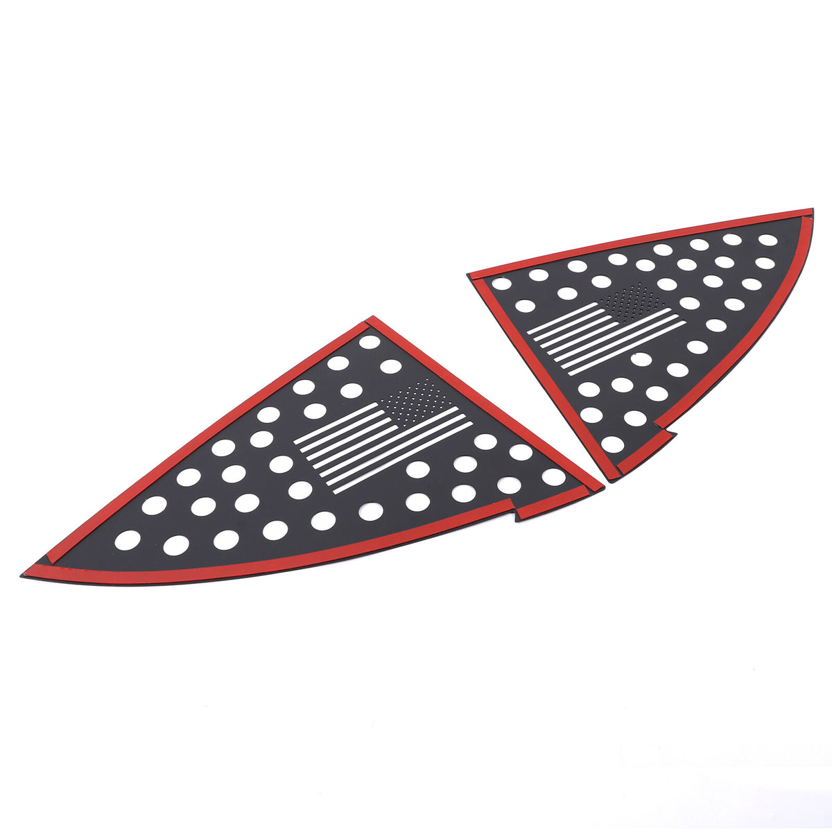 Honeycomb Exterior Rear Quarter Door Window Pillar Trim For Tesla Model Y 10