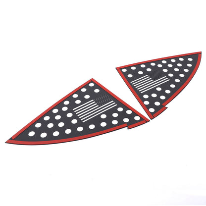 Honeycomb Exterior Rear Quarter Door Window Pillar Trim For Tesla Model Y 10