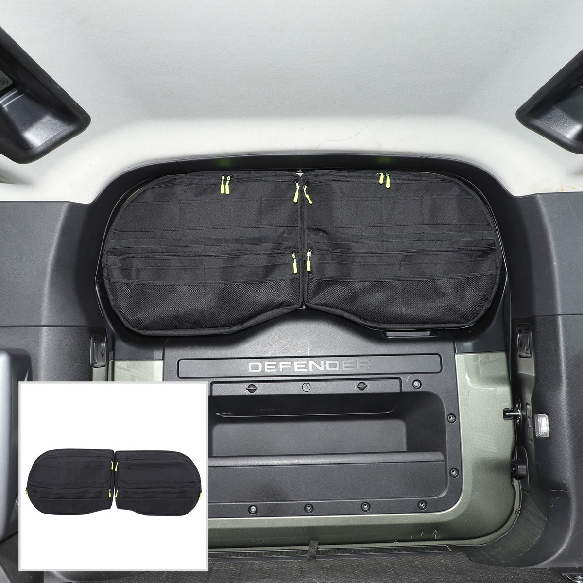 Tailgate Rear Door Cargo Trunk Storage Bag Organizer For LR Defender L663 20+ US 2
