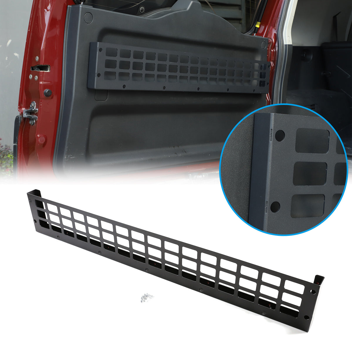 For Toyota FJ Cruiser 2007-2021 Alloy Tailgate Hanging Bag Rack Trunk Bag Shelf 1