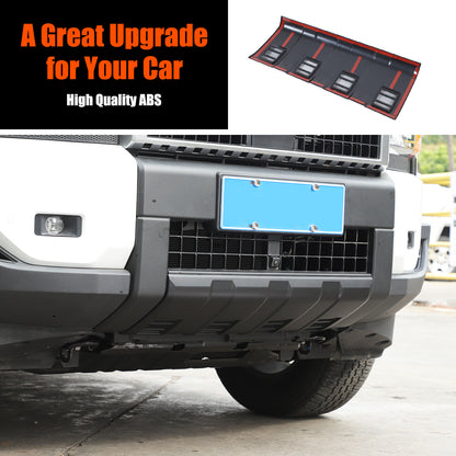 Matte Black Front Bumper Guard Plate Trim For Land Cruiser LC250 2024-2025 US 18