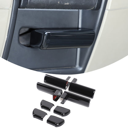 Glossy Piano Black ABS Interior Door Handle Trim For Hummer H2 2003-2007 US 2
