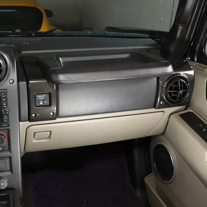 ABS Carbon Fiber Interior Full Set Panel Cover Trim Kit for Hummer H2 2003-2007 20