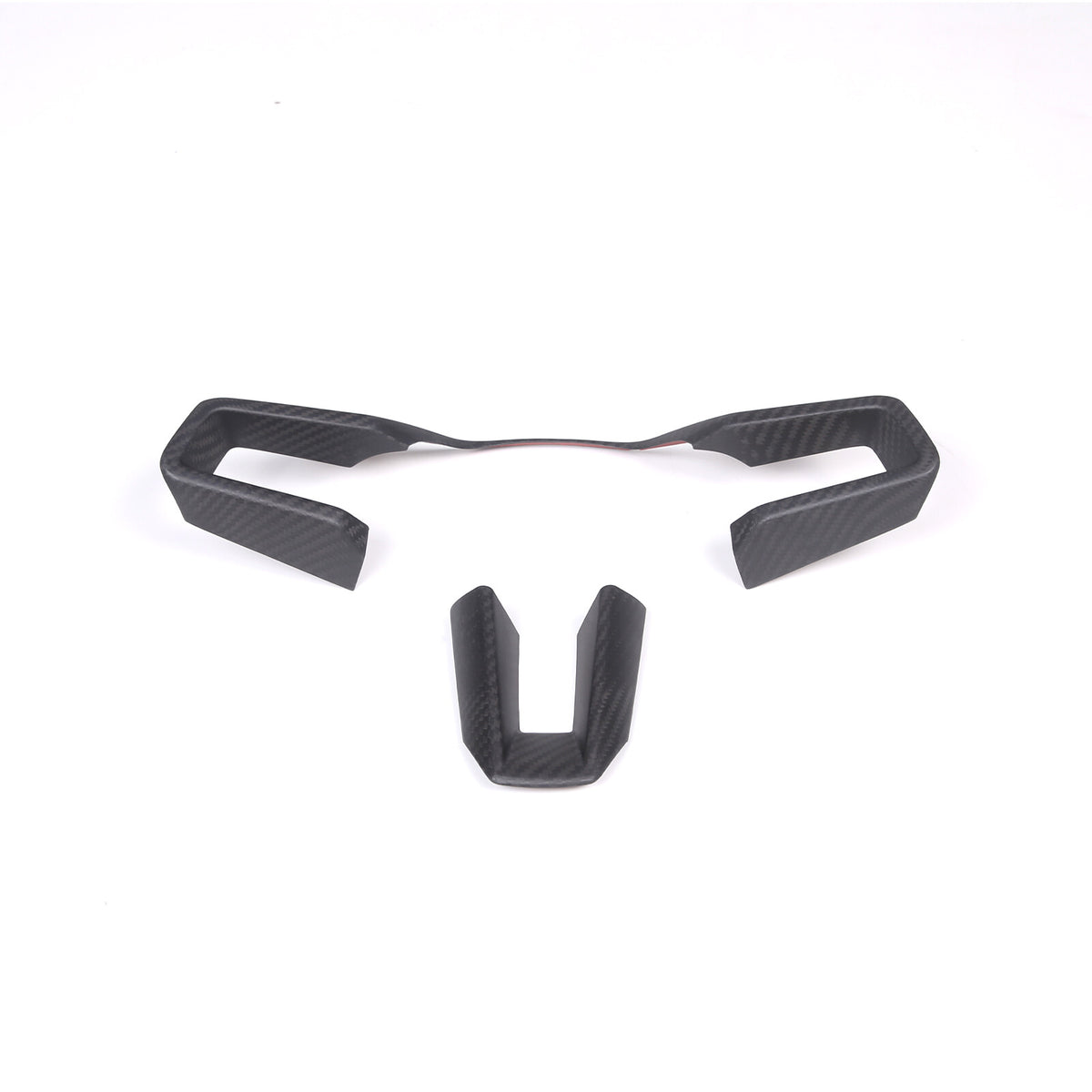 Matte Real Carbon Fiber Steering Wheel Cover Trim For Porsche 911 taycan 2019-23 5