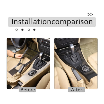 ABS Carbon Fiber Console Gear Shift Panel Trim For BMW 3-Series E90 08-12 US 15
