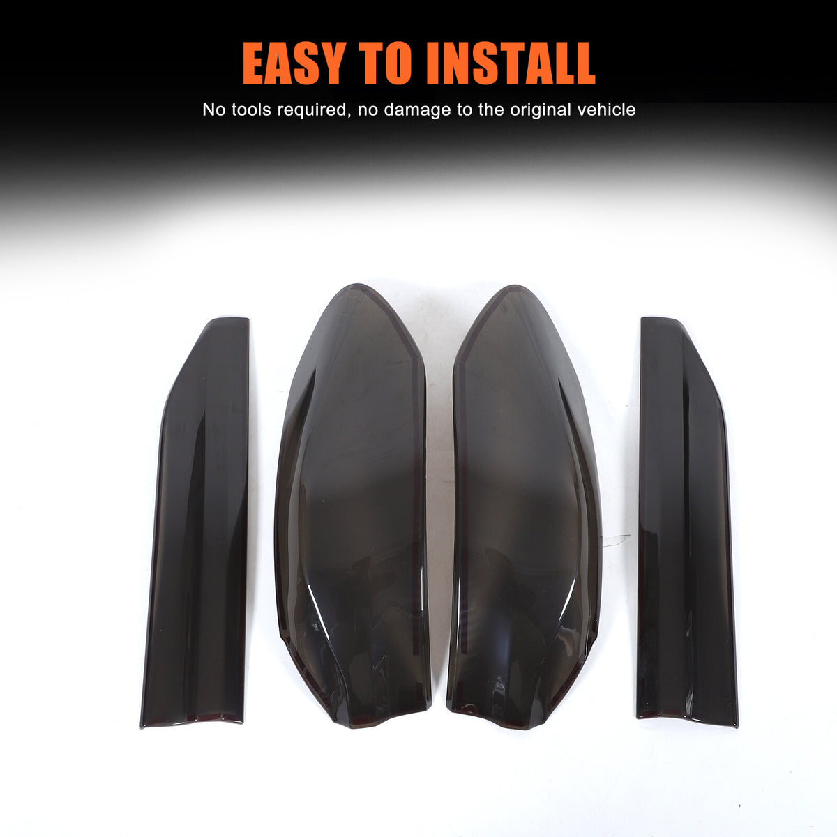 Smoked Rear Tail Light Guard Decor Cover Trim Bezels For BMW X6 G06 2020-2026 11