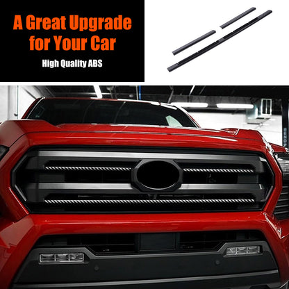 Carbon Fiber ABS Front Grille Grill Cover Molding Trim For Toyota Tacoma 2024 US 5