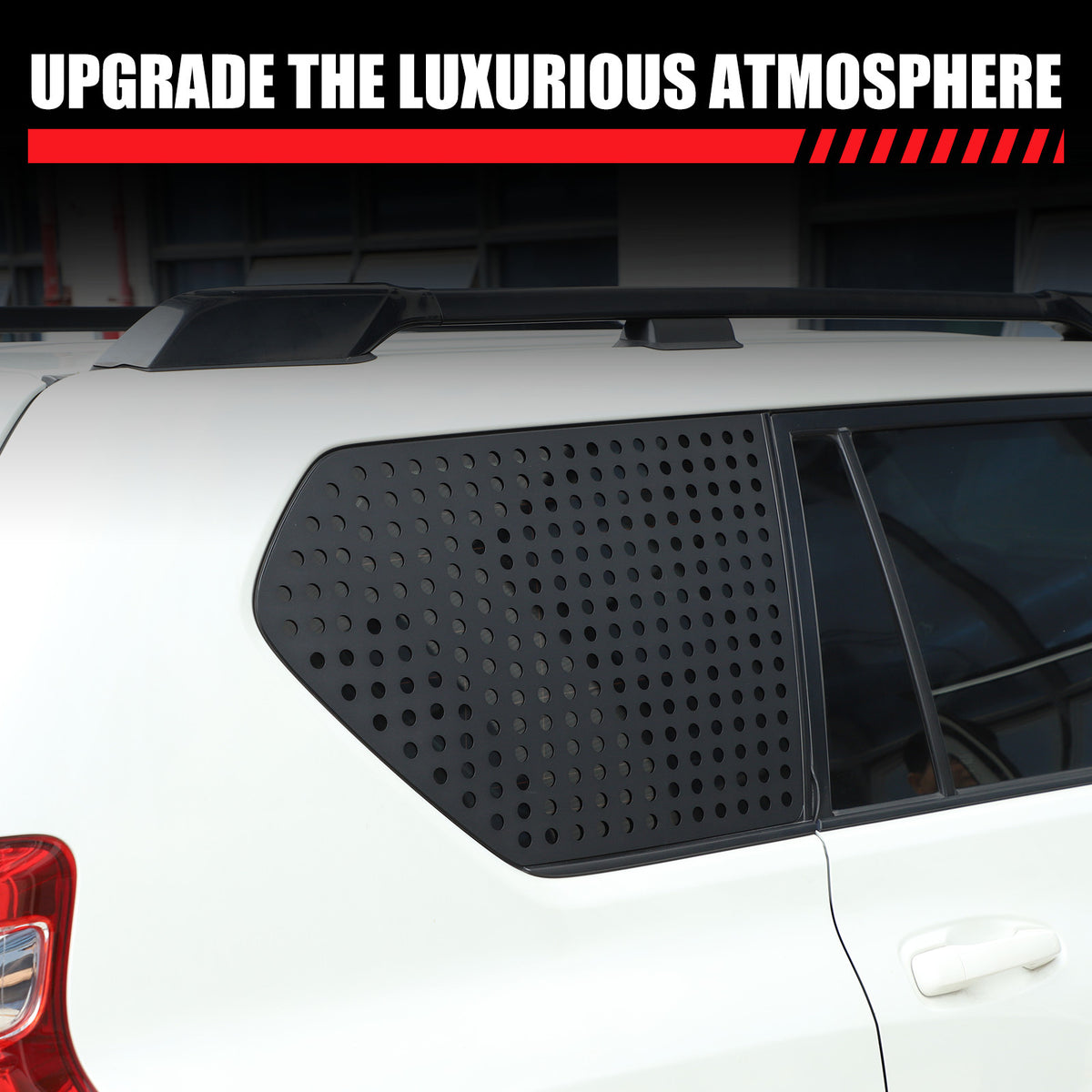 Exterior Rear Quarter Window Pillar Cover For Toyota Land Cruiser Prado 10+ US 14