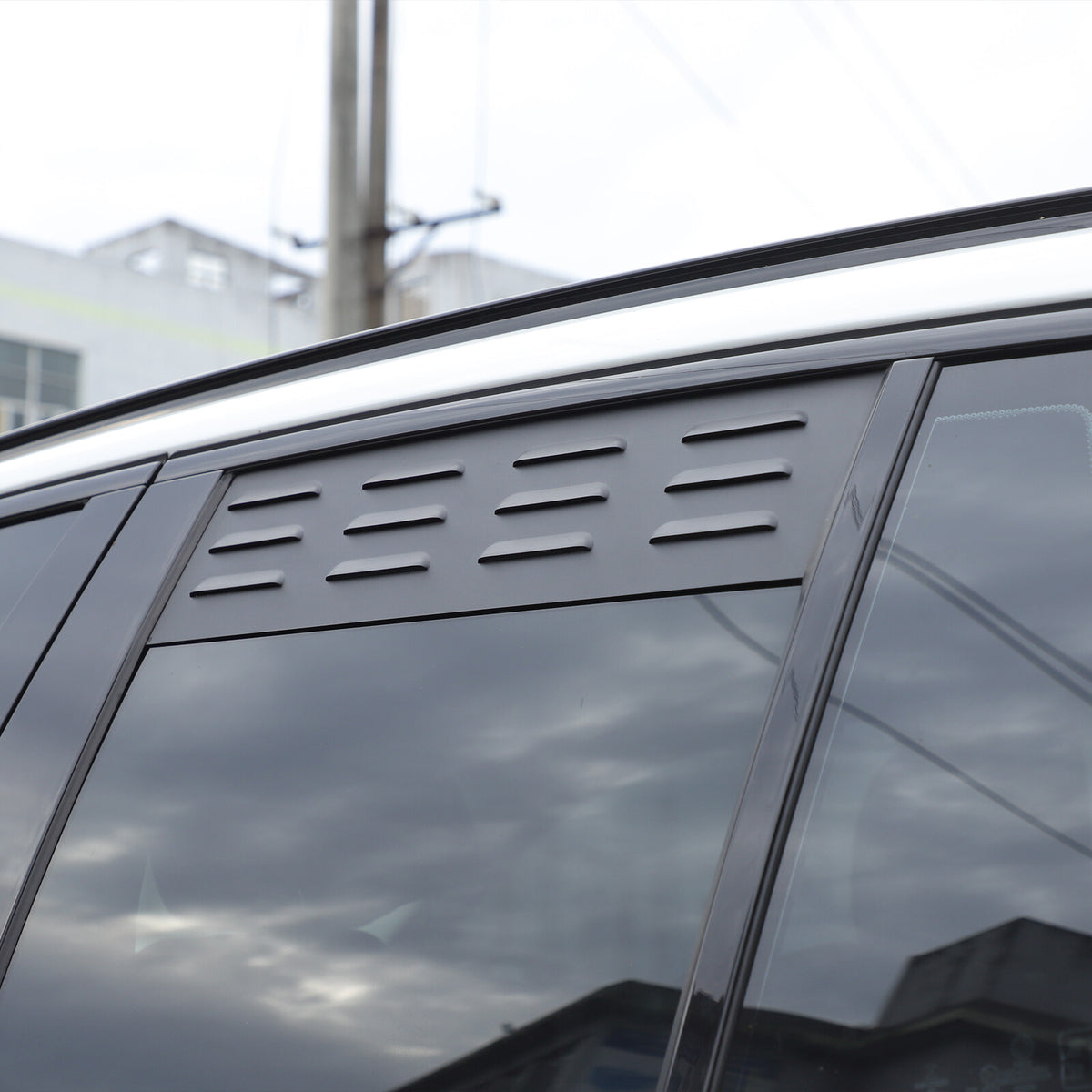 Aluminum Alloy Rear Window Louver Shutter Cover Trim For BMW X3 G01 2018+ 24