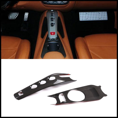 Real Carbon Fiber Center Gear Shift Panel Trim For Ferrari F12 Berlinetta 13-17 2