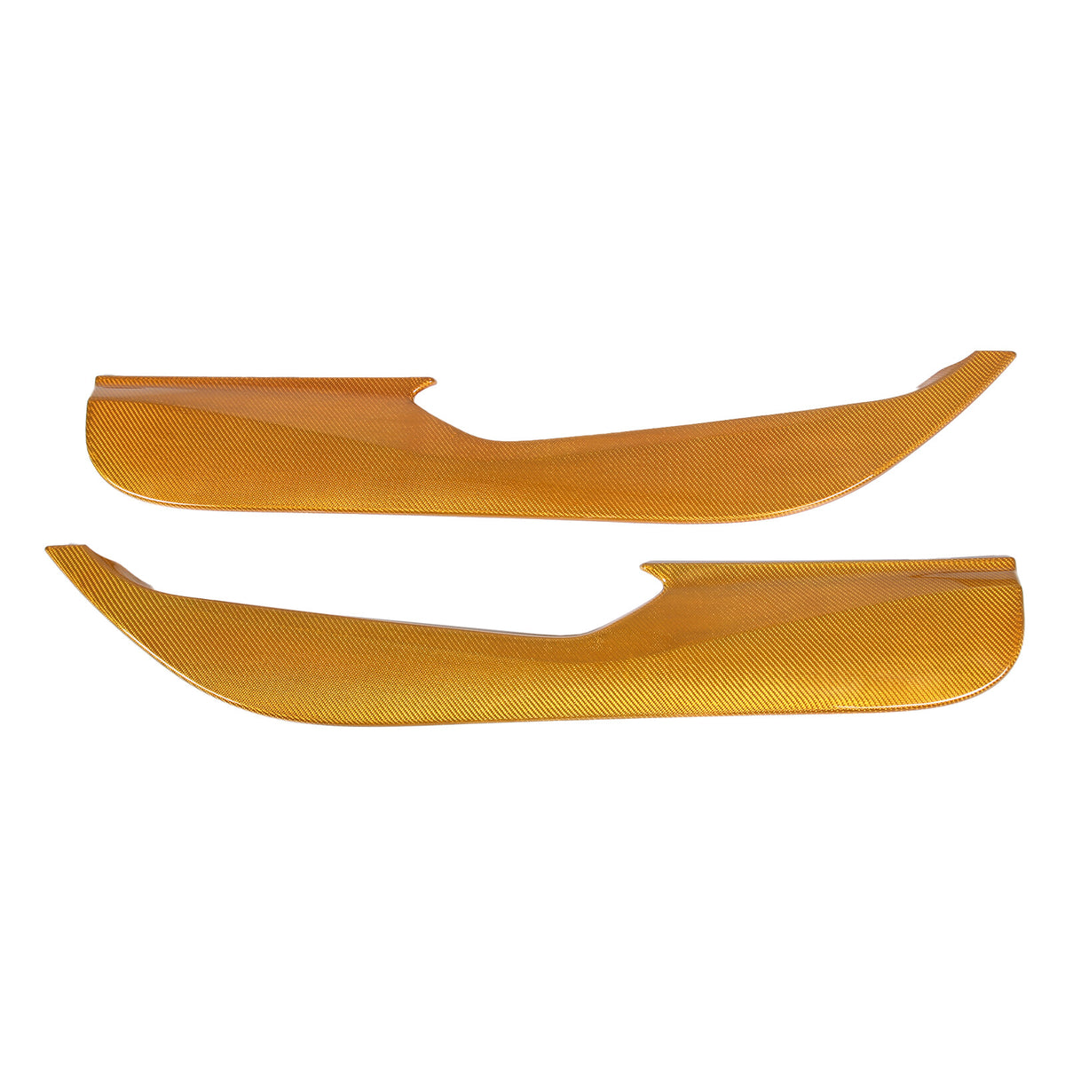 Yellow Carbon Fiber Interior Door Anti-kick Panel Cover Trim For Corvette C8 20+ 2