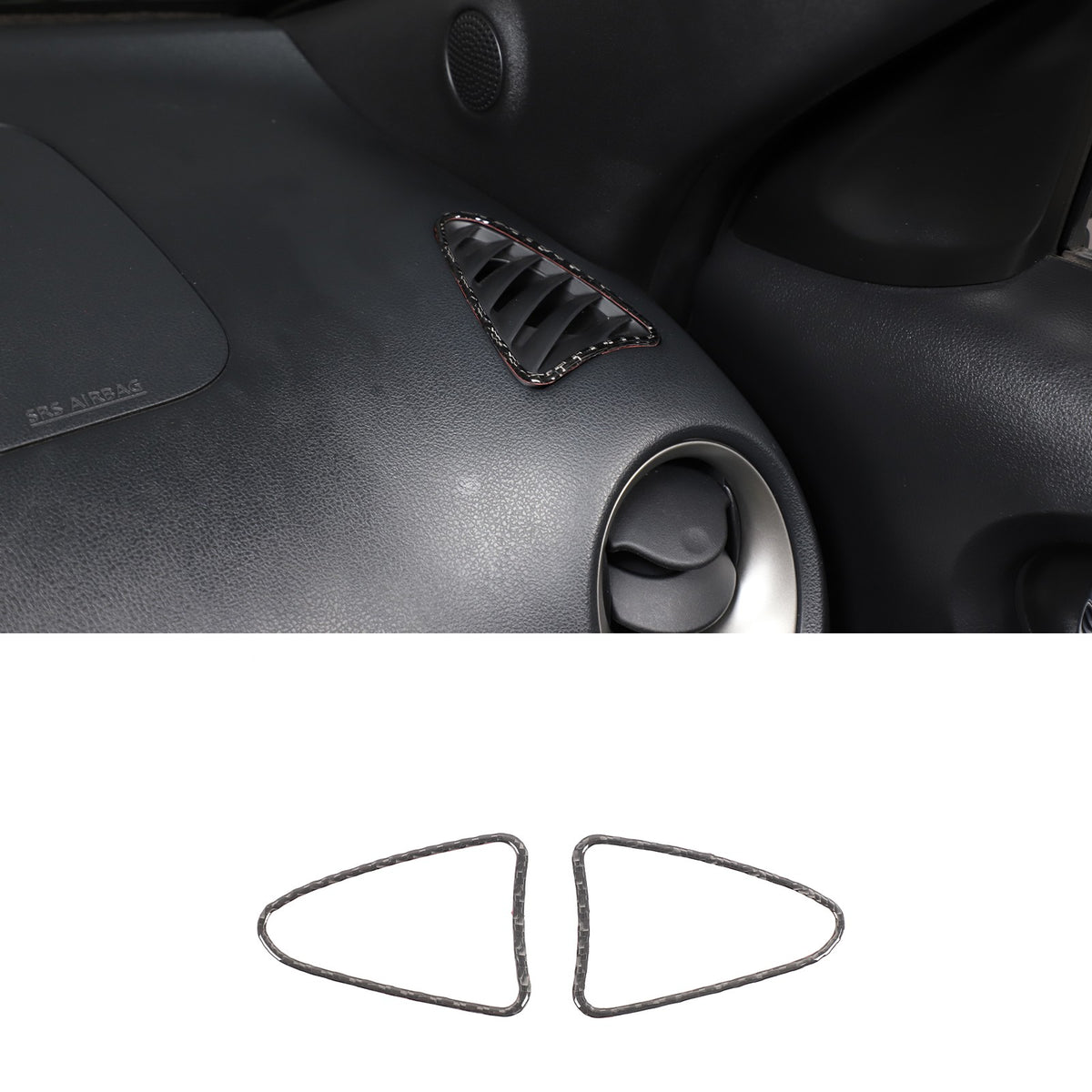 Soft Carbon Fiber Interior Center Console trim Sticker For Nissan Juke 2011-2019 207