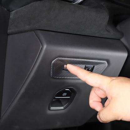 Matte Real Carbon Rear Door Tailgate Switch Cover Trim For Lotus EMIRA 2021-2025 8
