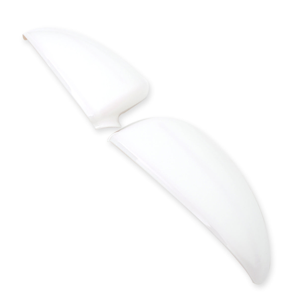White ABS Exterior Rearview Mirror Cover For Mercedes Benz Smart 2009-2015 11