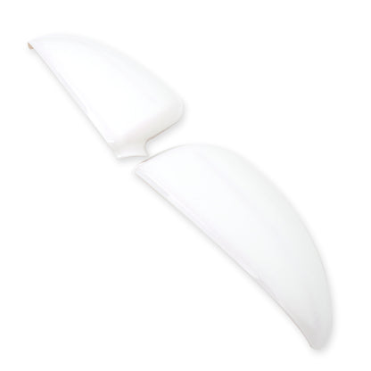 White ABS Exterior Rearview Mirror Cover For Mercedes Benz Smart 2009-2015 11