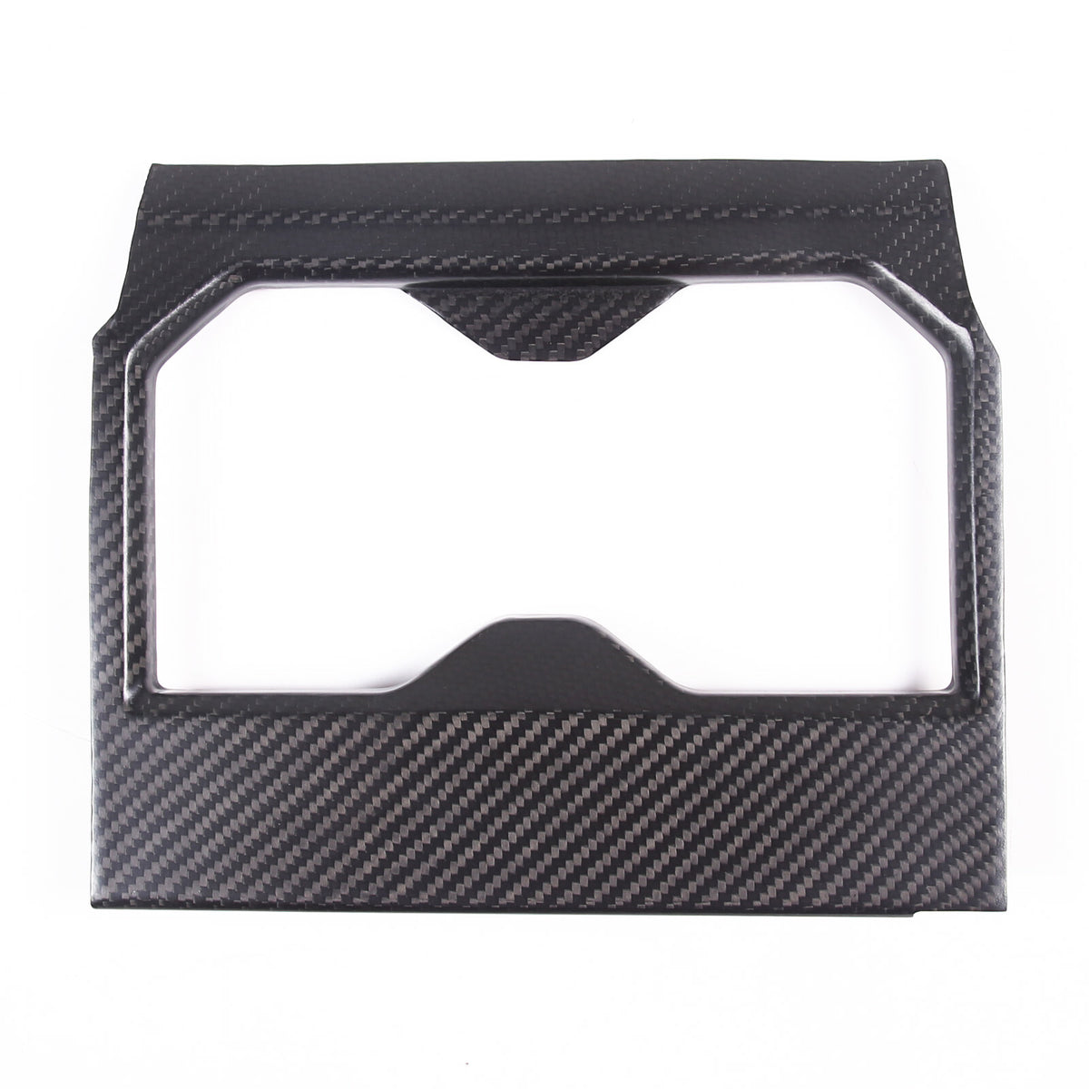 Matte Real Carbon fiber Center Front Cup Holder Cover Trim For Toyota Tundra 22+ 19