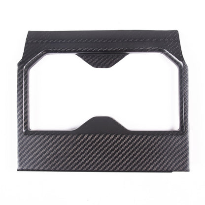 Matte Real Carbon fiber Center Front Cup Holder Cover Trim For Toyota Tundra 22+ 19