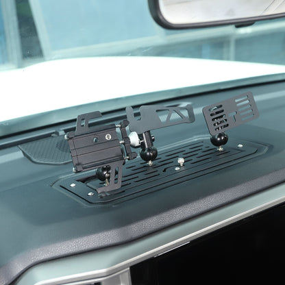 Dashboard mobile phone bracket Holder storage box Tray For Toyota Tundra 2022-26 18