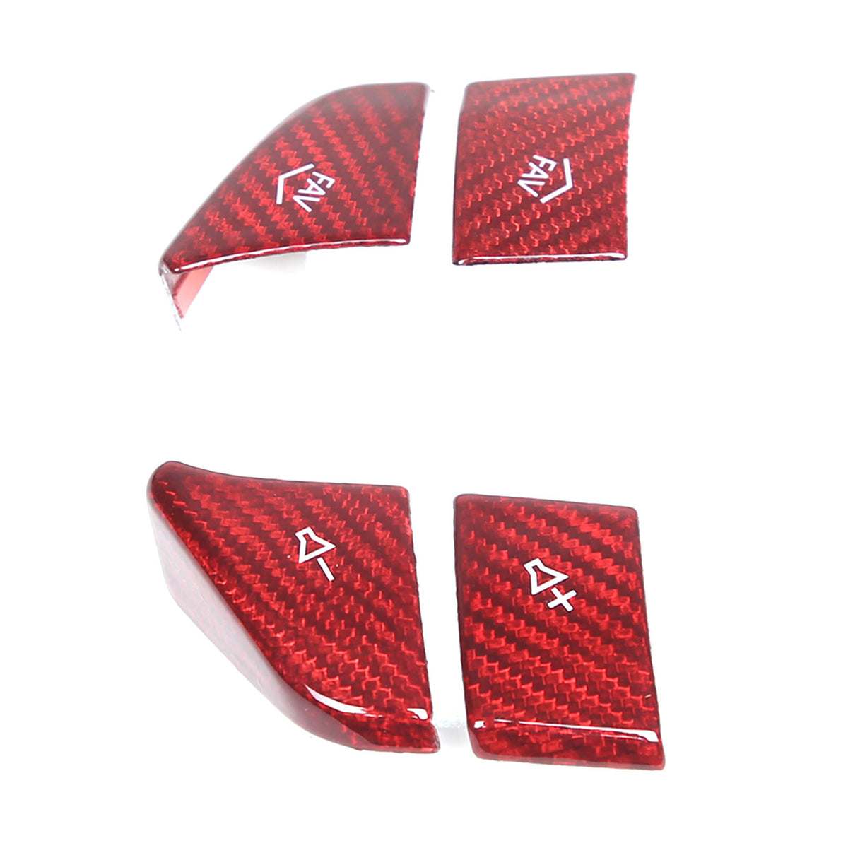 Red Real Carbon Fiber Full Interior Set Decor Trim Kit for Corvette C8 20-25 12