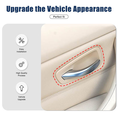 Real Carbon Fiber Inner Interior Door Bowl Trim For BMW 3 Series E90 2005-2012 2